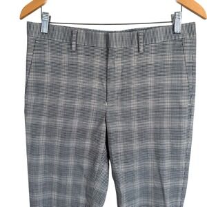 Murano Evan Fit Dress Pants Extra Slim Mens Actual 32x28 Gray Plaid Houndstooth
